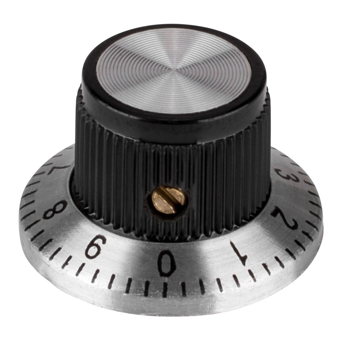 Vintage Dial Face Plate Guitar / Amplifier Knob 0.93" Black